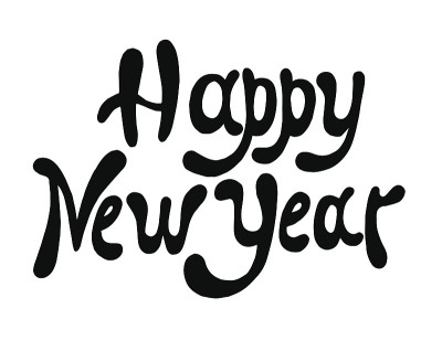 速写新年祝福字