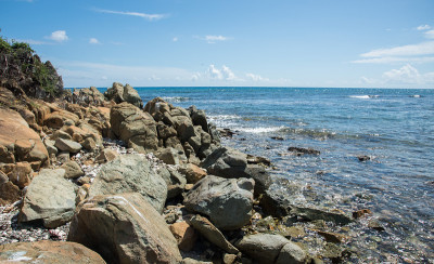 马蹄湾的海岸岩石