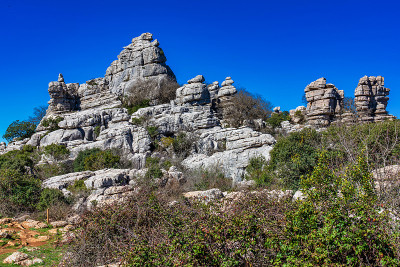 El Torcal de Antequera, Andalusia, Spain，在Antequer