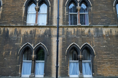 英国牛津大学建筑和街道的外部建筑和设计