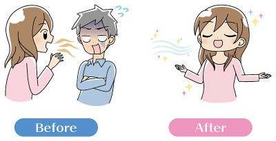 口臭女男插图集