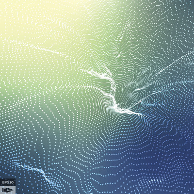 网格背景。3d矢量插图。