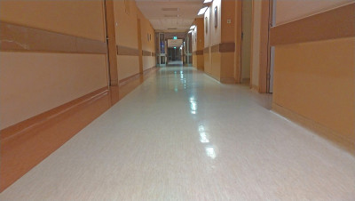 医院。长医院走廊