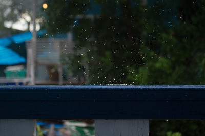 雨滴停止的照片