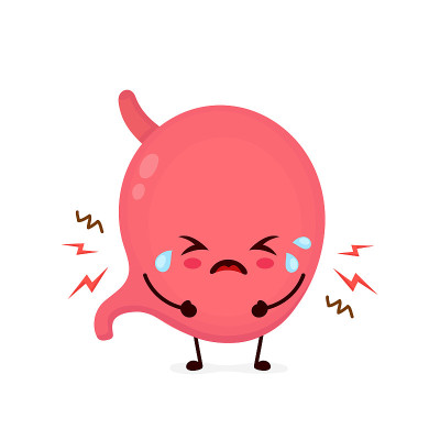 Sad suffering sick cute stomach