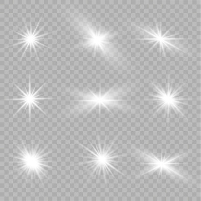 白光的星星。