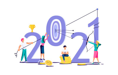 2021年旗帜模板