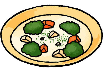 【手绘食物插图】奶油炖菜插图