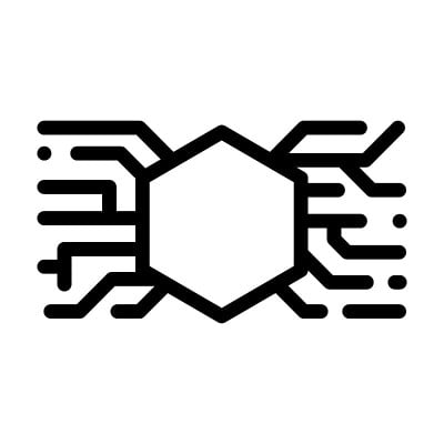 抽象符号线图标矢量插图