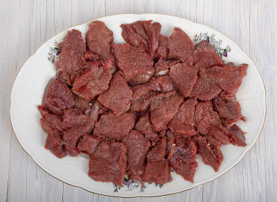 马鹿的肉片