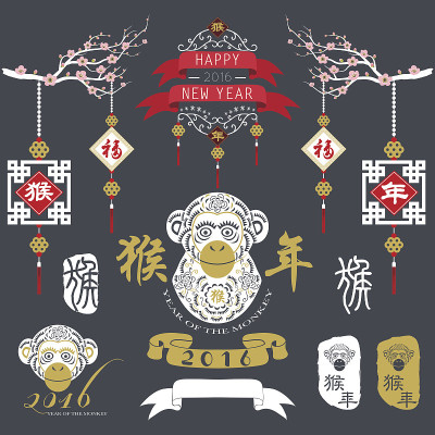 黑板猴年设计集-插图