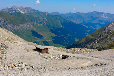 泰洛的山脉和冰川景观。奥地利内陆地区。
