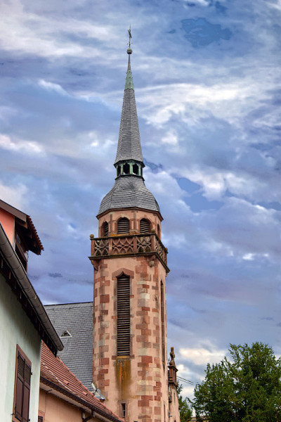 Molsheim。圣乔治教堂，下莱茵，阿尔萨斯。是伟大的