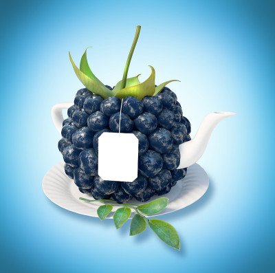 蓝莓茶杯