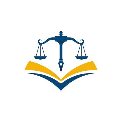 正义律师事务所图标模板向量