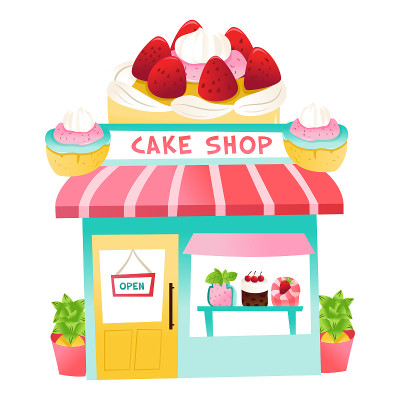 卡通蛋糕店