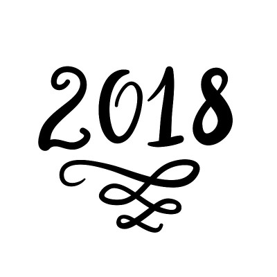2018手绘墨字