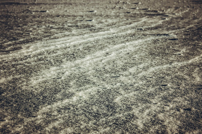 The texture of the lunar surface.