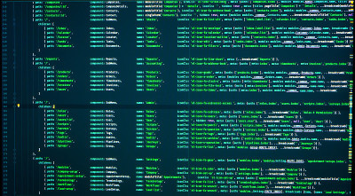 计算机屏幕上的java代码行。Vue路由，java路由，Vue js路由。源代码