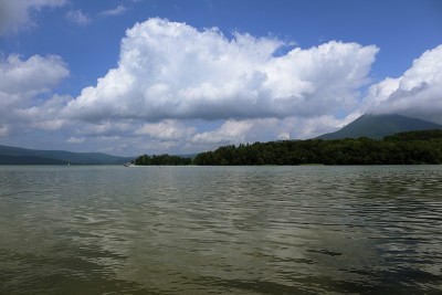 赤岸湖，北海道，日本