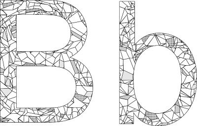 孤立多边形字母B插图