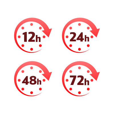24小时支持白色背景上的抽象风格。客户服务。在线支持呼叫中心。平面向量。标志向量。