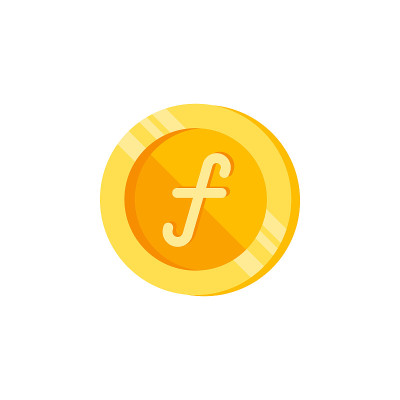 Guilder, coin, money color icon. Element of color 