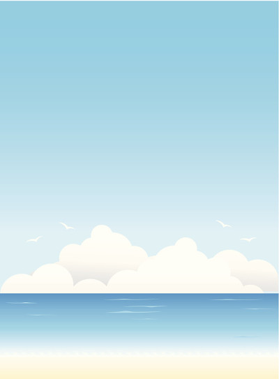 海夏季背景矢量