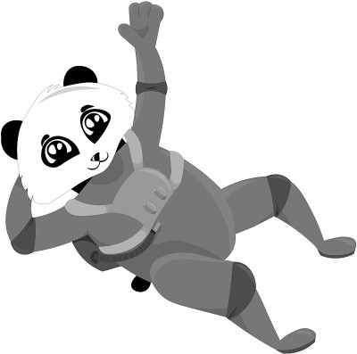 Panda astronauts.