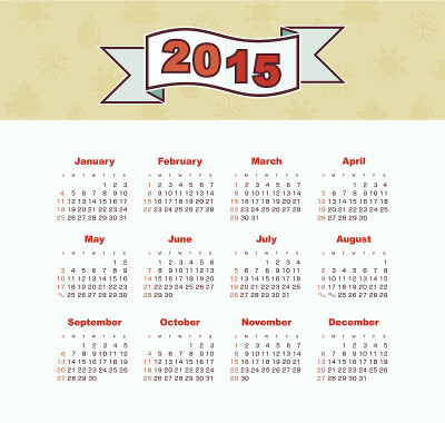 2015年日历