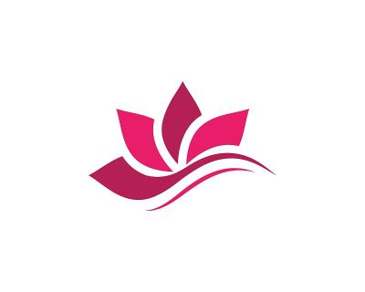 美丽莲花花向量图标