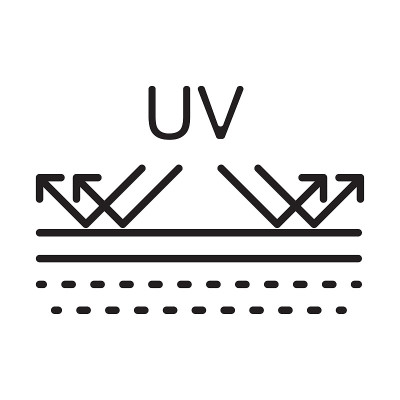 UV防辐射图标矢量太阳紫外线符号护肤标志化妆品乳液概念平面设计、logo、网站、社交媒体、手机app