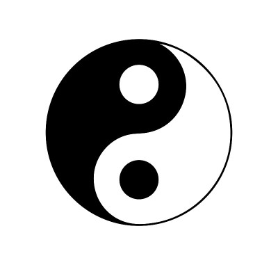 阴阳符号，矢量设计