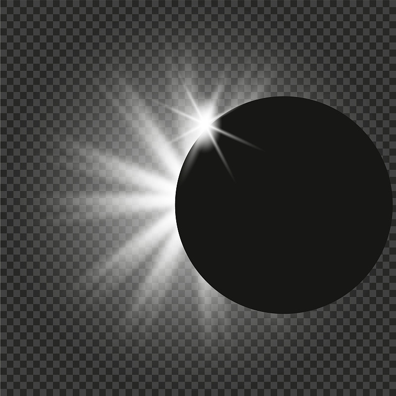 Eclipse矢量插图。集