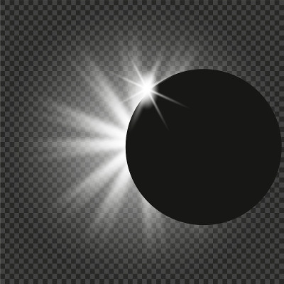 Eclipse矢量插图。集