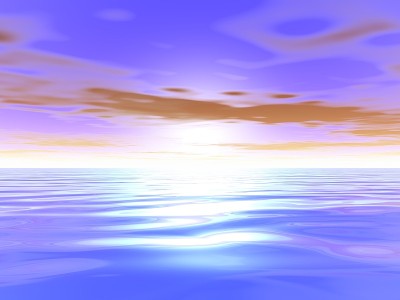 美丽的海景和日出景色