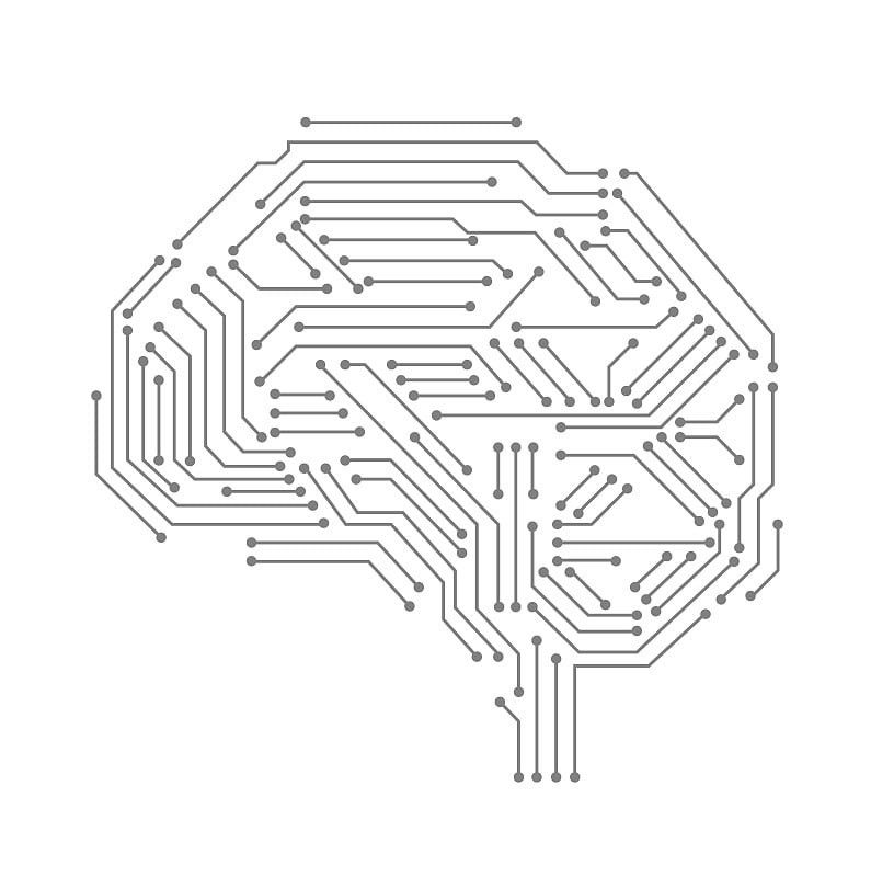 人工智能，机器学习，ai，数据深度学习的未来技术艺术品，挖掘，等距，神经网络，机器编程和响应式网页横