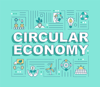 Circular economy word concepts banner