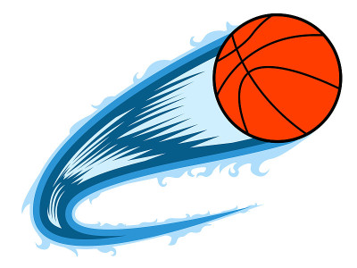 Basketball ball with an effect