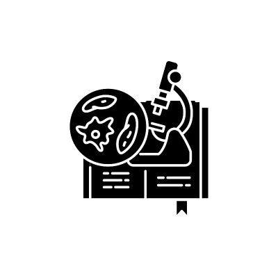 微生物颜色线图标。网页，移动应用的象形图
