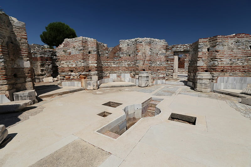 Baptistery of Basilica of St. John in Selcuk Town,