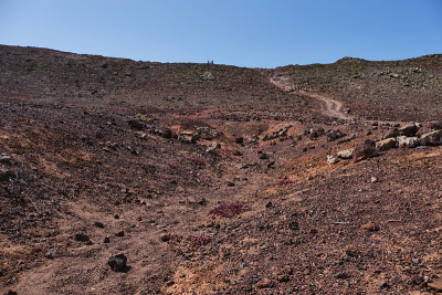 兰萨罗特火山火山口的景观