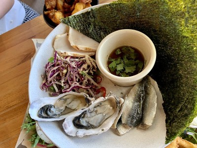 美味的午餐在玛格丽特河，西澳大利亚