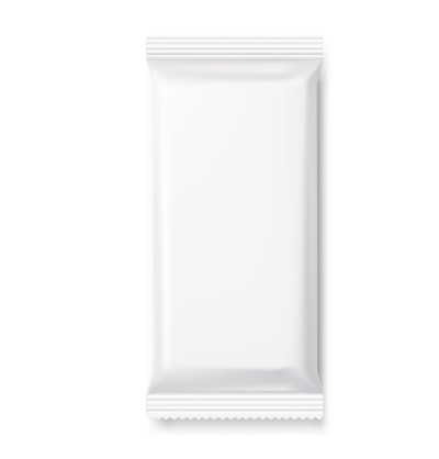Flow pack with realistic transparent shadows on wh
