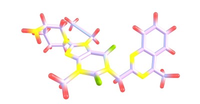 利那格列汀分子结构孤立于白色