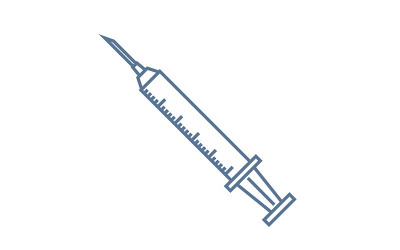 用于接种疫苗的注射器示意图
