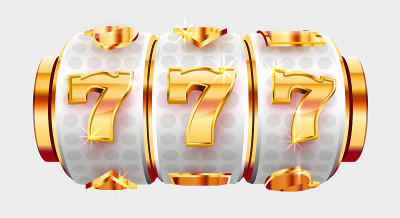 金老虎机中头奖了。777大赢家概念。赌场大奖。