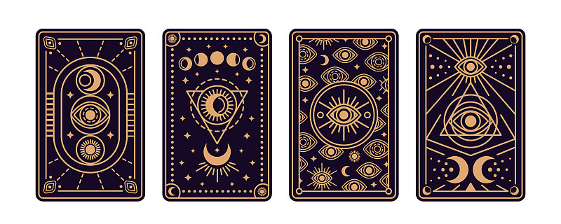 Magical tarot cards
