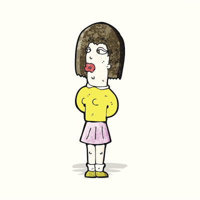 卡通男子气概的女人