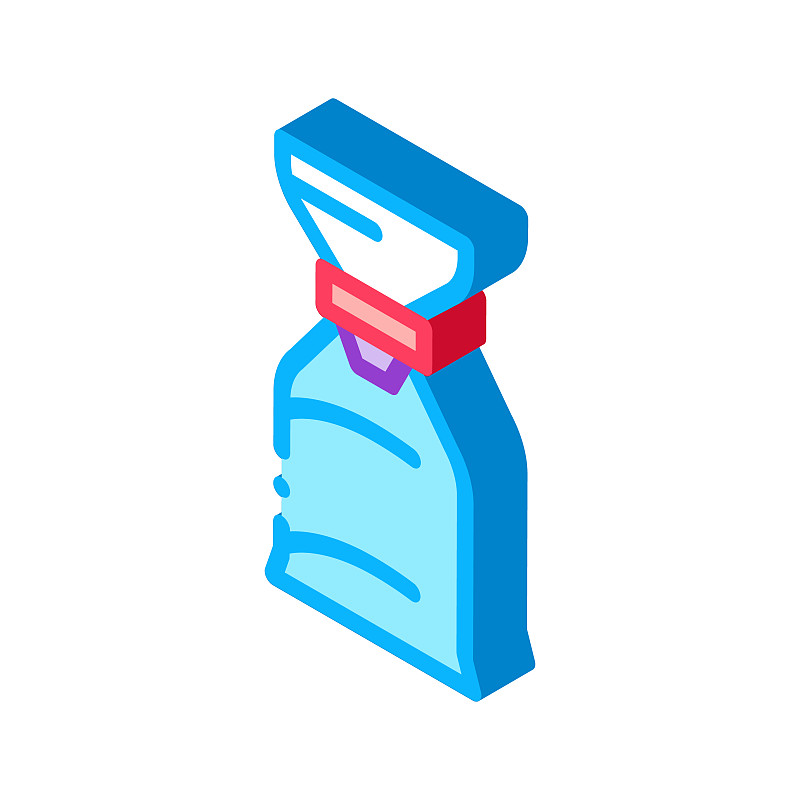 air bag for asthmatic isometric icon vector illust